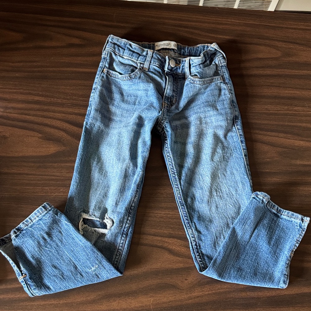Abercrombie Kids Light Blue Distressed Jeans